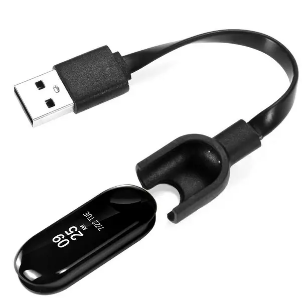 mi band 3 charging with usb cord
