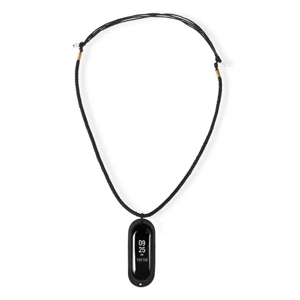mi band 3 worn as a necklace