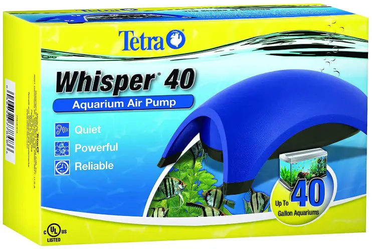 Tetra Whisper Air Pump with Minimal Noise and Maximum Air Flow