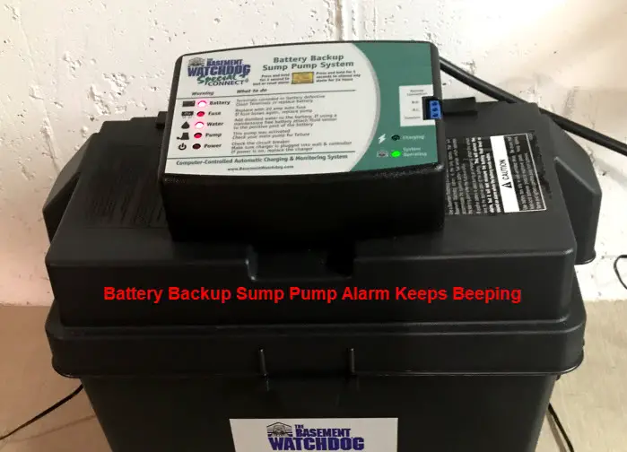My Battery Backup Sump Pump Alarm Won't Stop Beeping