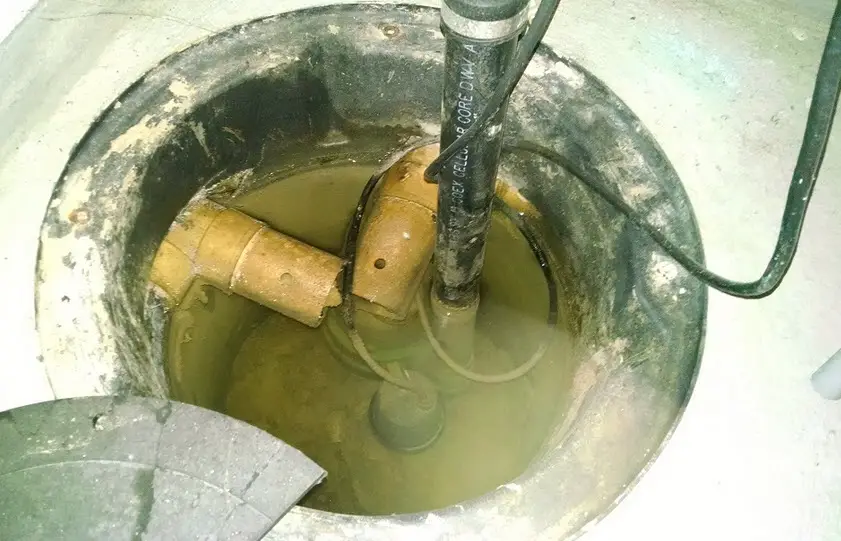 sump pump keeps filling with water