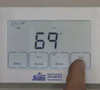 How to Calibrate the Trane Thermostat's Touch Screen