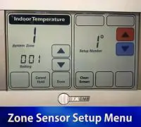 How do Trane zone sensors work