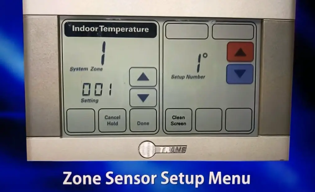 How do Trane zone sensors work
