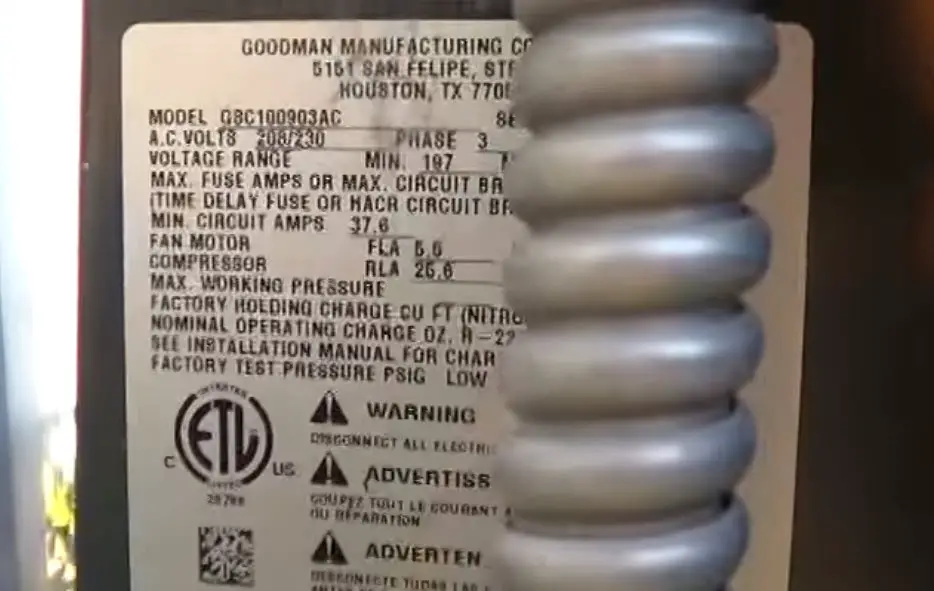 how to tell Trane unit from its serial number