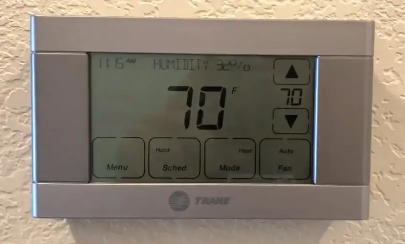 remove the Trane thermostat from the wall