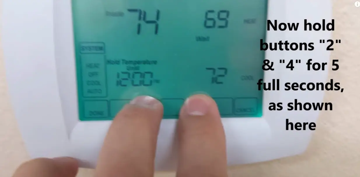 How to Unlock Screen On American Standard Thermostat